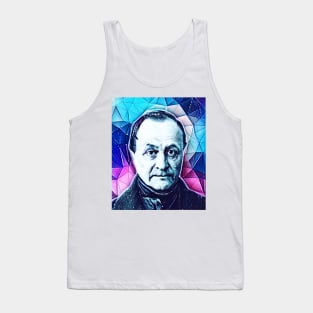 Auguste Comte Snowy Portrait | Auguste Comte Artwork 13 Tank Top